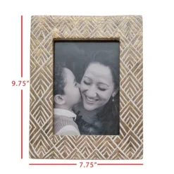 5x7 Inches Brass Wood & Glass Photo Frame - Foreside Home & Garden -Home Decor Store GUEST d3a6154a 4ec6 446f 9c5d 8ddd56ac36c3
