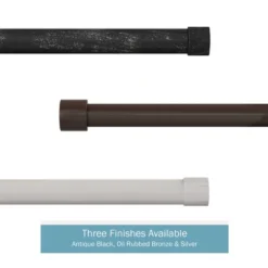 1-Inch Curtain Rod- Decorative End Cap Style Finials And Hardware- For Home Decor In Bedroom And Kitchen, 48-84-Inch By Hastings Home (Silver) 12 1-Inch Curtain Rod- Decorative End Cap Style Finials And Hardware- For Home Decor In Bedroom And Kitchen, 48-84-Inch By Hastings Home (Silver) -Home Decor Store GUEST d915962c fbc7 4fef 8148 80bf86a556da