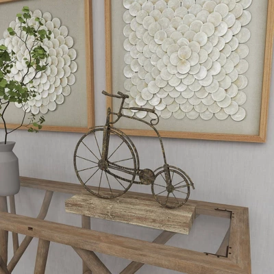 Vintage Reflections Rustic Iron And Wood Penny-Farthing Model Bicycle (14") - Olivia & May 11 Vintage Reflections Rustic Iron And Wood Penny-Farthing Model Bicycle (14") - Olivia & May - Image 10