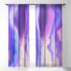 Marta Barragan Camarasa Lilac Luminous Strokes Single Panel Sheer Window Curtain - Deny Designs -Home Decor Store GUEST d97c616b 3eea 4f1f b322 f57a50bda746