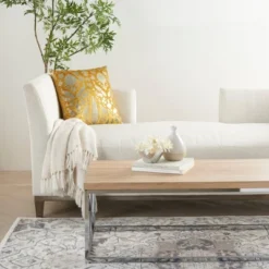 20"x20" Oversize Foil Print Birds Square Throw Pillow - Mina Victory 13 20"x20" Oversize Foil Print Birds Square Throw Pillow - Mina Victory -Home Decor Store GUEST da410608 d262 4250 9a1d 5771cb951388