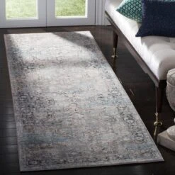 2'6"x7'9" Loomed Medallion Runner Rug Ivory - Safavieh