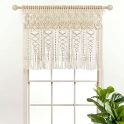 30"x40" Boho Macrame Textured Cotton Window Valance - Lush Décor 17 30"x40" Boho Macrame Textured Cotton Window Valance - Lush Décor -Home Decor Store GUEST db29453b 1007 45c0 9589 a3458a3bf28d