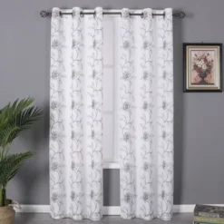 Kate Aurora Floral Embroidered Double Layered Sheer Grommet Curtains -Home Decor Store GUEST dbb40938 77c0 4ec2 b629 dcb6d57119b4