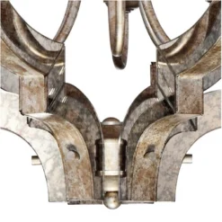 Possini Euro Design Ornament Aged Silver Gold Bronze Chandelier 23 1/4" Wide Industrial 6-Light Fixture For Dining Room Foyer Kitchen Island Entryway -Home Decor Store GUEST e05eea9c faa8 4fff bc6f 1d3c22ead737