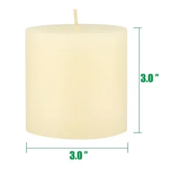 6pk Unscented Flat Top Smooth Pillar Candles Ivory - Stonebriar Collection -Home Decor Store GUEST e186afdd 2e14 4cc0 bedb d79decba4f00