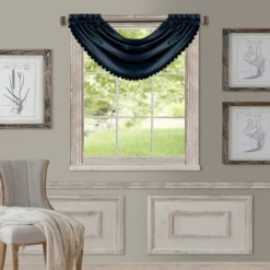 All Seasons Single Waterfall Window Valance - 52" X 36" - Elrene Home Fashions -Home Decor Store GUEST e1bf21ee 9b9d 4419 b3e7 ef07b4620765