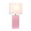 21" Monaco Avenue Modern Leather Table Lamp Pink - Elegant Designs -Home Decor Store GUEST e3e2e13c f850 41d6 912f c1a1f825b4b2