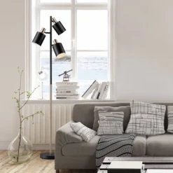 Globe Electric 67" Fiona 3-Light Matte Black Track Tree Lamp With Matte Brass Accents - Novogratz X Globe 9 Globe Electric 67" Fiona 3-Light Matte Black Track Tree Lamp With Matte Brass Accents - Novogratz X Globe -Home Decor Store GUEST e4b119fd 70a6 454d ad8b 6d2fefa31c1b