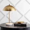 20.7" Metal Dome Table Lamp With Marble Base (Includes LED Light Bulb) Gold/White - Jonathan Y -Home Decor Store GUEST e530e1c2 979f 4045 9612 2ea2e44fbf3c