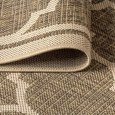 Trebol Moroccan Trellis Textured Weave Indoor/Outdoor Area Rug - JONATHAN Y 6 Trebol Moroccan Trellis Textured Weave Indoor/Outdoor Area Rug - JONATHAN Y - Image 4