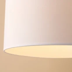 HOMCOM Arc Floor Reading Lamp, Tall Pole Standing Lamp With Hanging Fabric Lampshade For Living Room Or Bedroom, Silver/White -Home Decor Store GUEST e90d760d fc03 46e9 8bb4 323648061205