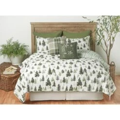 C&F Home 18" X 18" Dawson Green Plaid Spring Woven Throw Pillow -Home Decor Store GUEST eb22c4a7 753e 4259 8424 606d432e0d12