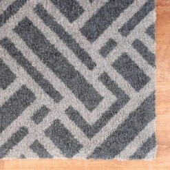 2'x3' ColorStar Deco Grid Door Mat Charcoal - Bungalow Flooring -Home Decor Store GUEST ebffc099 f55e 4b6e bbdb d727d4917f0d