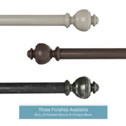 1-Inch Curtain Rod-Decorative Modern Urn Finials And Hardware- For Home Decor In Bedroom And Kitchen, 66-120-Inch By Hastings Home (Bronze) 12 1-Inch Curtain Rod-Decorative Modern Urn Finials And Hardware- For Home Decor In Bedroom And Kitchen, 66-120-Inch By Hastings Home (Bronze) -Home Decor Store GUEST ef13bfd8 5dc2 4b80 a09c c3af8dceeb70