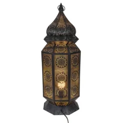 Northlight 29.5" Black And Gold Moroccan Style Lantern Floor Lamp -Home Decor Store GUEST eff443eb 52a0 46f5 8e0d 0dcf4ac5cd6d