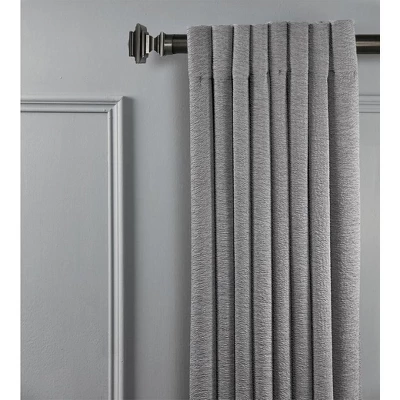 Linen Avenue Metal Square Single And Double Window Curtain Rod Set 5 Linen Avenue Metal Square Single And Double Window Curtain Rod Set - Image 3