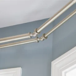 Kenney Mission 3/4" Decorative Bay Window Double Curtain Rod -Home Decor Store GUEST f15f2210 5850 427d b159 79d79be16ba0