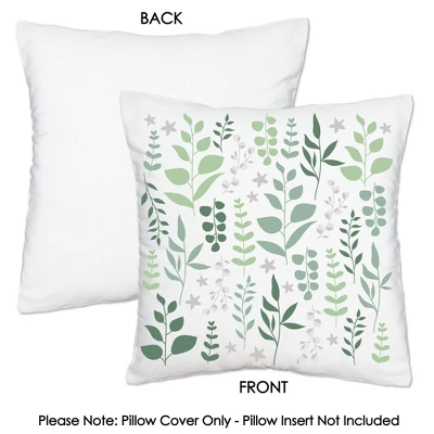 Big Dot Of Happiness Boho Botanical - Greenery Party Home Decorative Canvas Cushion Case - Throw Pillow Cover - 16 X 16 Inches 7 Big Dot Of Happiness Boho Botanical - Greenery Party Home Decorative Canvas Cushion Case - Throw Pillow Cover - 16 X 16 Inches - Image 5