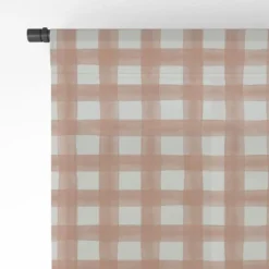 Little Arrow Design Co Watercolor Plaid Terracotta Single Panel Sheer Window Curtain - Deny Designs -Home Decor Store GUEST f2c9b7ba 6dda 49fd 85c3 3eae9f58c9b5