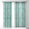 Holli Zollinger Kikka Teal 50" X 64" Single Panel Sheer Window Curtain - Deny Designs -Home Decor Store GUEST f397bd26 18ef 43e0 ade3 154d6f81793c