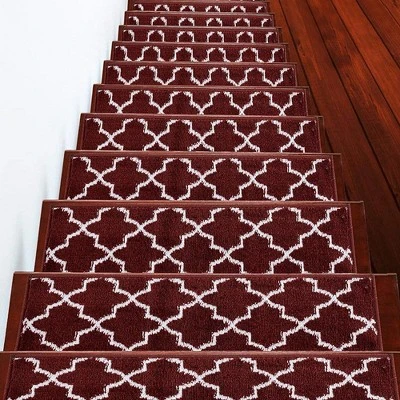 Sussexhome Stair Treads Trellisville Collection Contemporary And Soft, Adhesive Tape, 9" X 28" , Pack Of 4/7/13/15 7 Sussexhome Stair Treads Trellisville Collection Contemporary And Soft, Adhesive Tape, 9" X 28" , Pack Of 4/7/13/15 - Image 5
