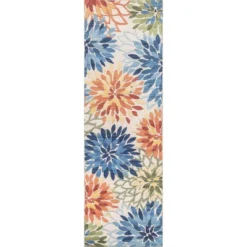 NuLOOM Rosana Floral Machine Washable Indoor/Outdoor Area Rug -Home Decor Store GUEST f7016a4d 3184 48d3 9a88 095d97bbe701