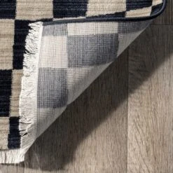 Dominique Abstract Checkered Fringe Area Rug -Home Decor Store GUEST f7435fbd e37b 4803 bc8a 28be1781f096