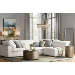 Vienna Full Spectrum Soft Silver Chandelier 24" Wide Crystal Glass 4-Light Fixture For Dining Room House Kitchen Bedroom 16 Vienna Full Spectrum Soft Silver Chandelier 24" Wide Crystal Glass 4-Light Fixture For Dining Room House Kitchen Bedroom -Home Decor Store GUEST f9220239 bc37 4ff7 8d74 b2b639aa652b