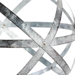 Farmlyn Creek 2 Piece Silver Metal Decorative Spheres For Home Decor, Table, Rustic Style Shelf Decor Accents (2 Sizes) -Home Decor Store GUEST f9c11124 24f2 423e 9436 bc4af522466a