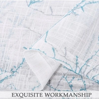 Trinity Tier Curtains For Kitchen Window Nature Design Tree Branch 6 Trinity Tier Curtains For Kitchen Window Nature Design Tree Branch - Image 4