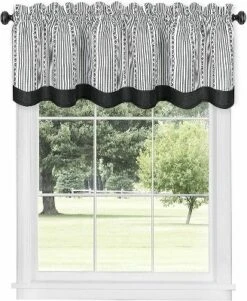 Kate Aurora Country Farmhouse Striped Window Valance Curtain Treatments - Assorted Colors -Home Decor Store GUEST fe43214a 3d6d 411c 8597 63f69318564c